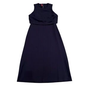 SPANX Ponte Fitted Midi Dress Classic Navy